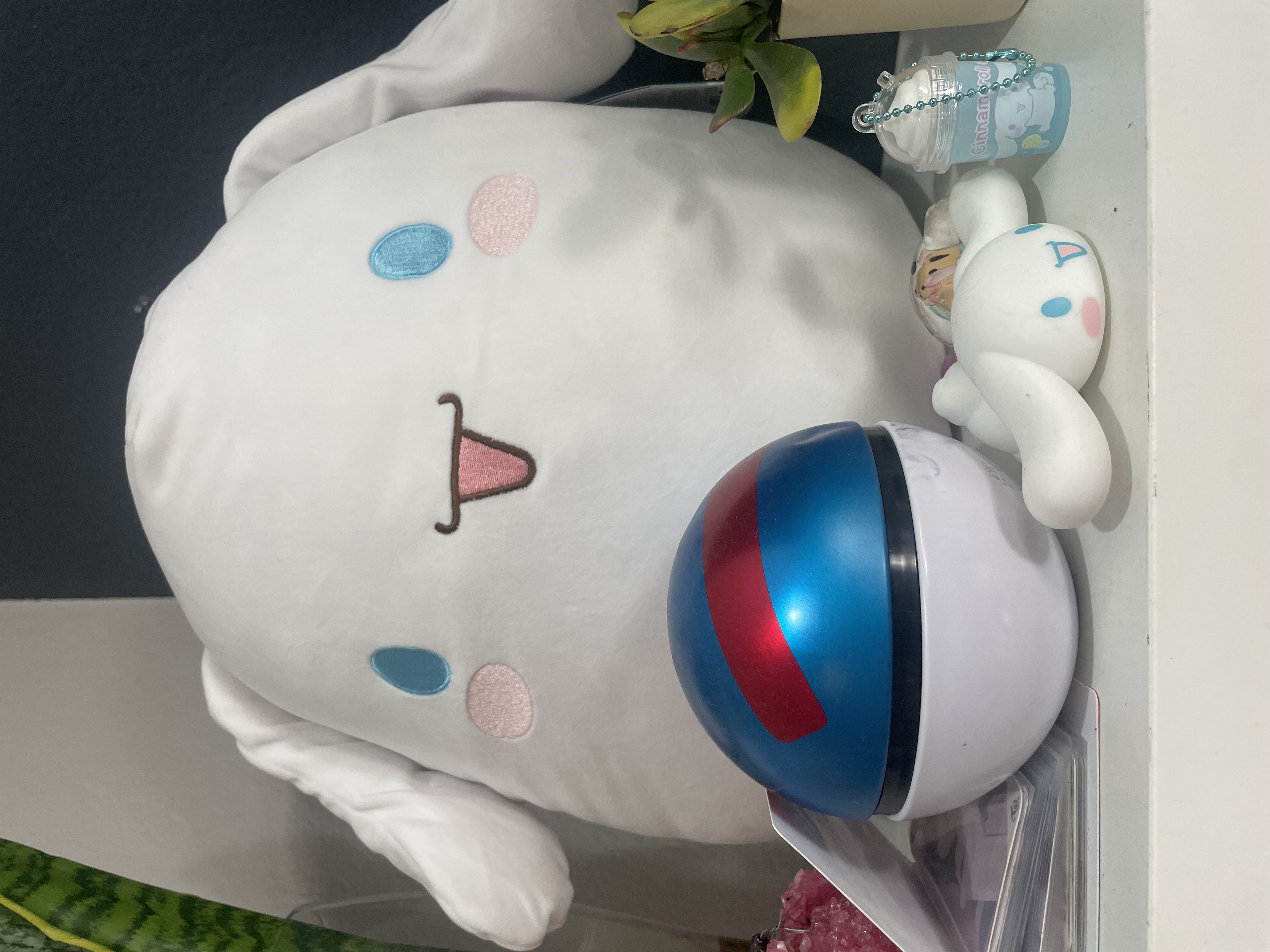 cinnamoroll plushie and keychain